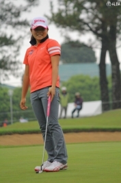 プロを抑えトップにたった勝みなみ(撮影:ALBA)