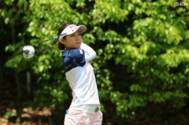 久しぶりの首位発進の森田理香子、2連覇なるか!(撮影:ALBA)
