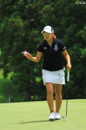 今季2勝目に王手をかけた成田美寿々(撮影:ALBA)