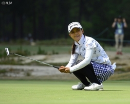 「全米女子オープン」自己最高となる7位タイに入った横峯さくら(撮影:上山敬太)
