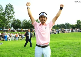 ツアー初優勝の竹谷は賞金ランクも一気に6位に!(撮影:福田文平)