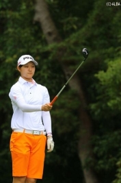 マイペースなゴルフで勝みなみらを下し決勝に進んだ佐藤耀穂(撮影:ALBA)