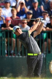 2日連続の“66”で首位を独走するローリー・マキロイ(撮影:岩本芳弘)