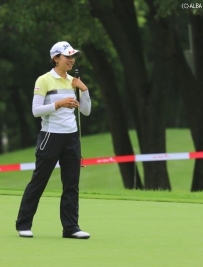 全くクラブを握らない“リフレッシュ休暇”を経て大会に臨む森田理香子(撮影:ALBA)