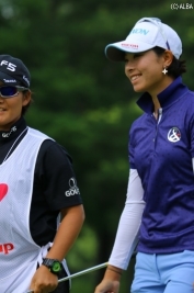 5位タイに急浮上した森田理香子(撮影:ALBA)