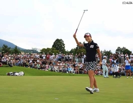 賞金ランクもベスト10が見えてきた上田桃子(撮影:米山聡明)