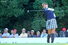 北田瑠衣、4年ぶりの優勝のチャンスを逃した(撮影:ALBA)