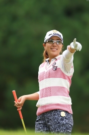 宮里美香、首位と1打差で決勝Rへ進出!(撮影:岩本芳弘)