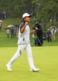 悲願の日本ツアー初優勝!(撮影:ALBA)
