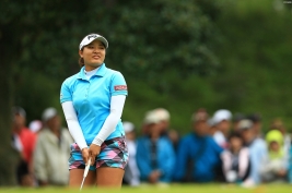 鈴木愛、首位からスタートするも5位Tでフィニッシュ、メジャー2連勝ならず(撮影:岩本芳弘)
