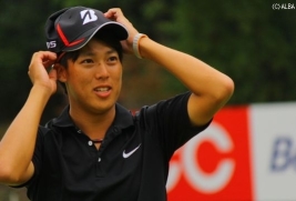 アマチュアの長谷川が1打差の3位Tと好スタート!(撮影:ALBA)