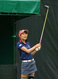 ホステスとして大会に臨む金田久美子、結果を残したい!(撮影:ALBA)