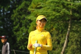 単独首位に浮上した菊地!初優勝なるか(撮影:ALBA)
