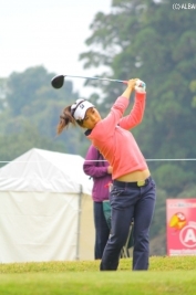首位と2打差の4位Tにつけている堀奈津佳(撮影:ALBA)