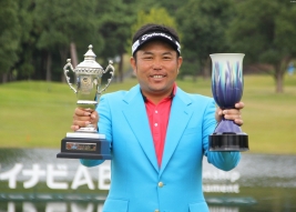 小田龍一、逃げ切りでツアー2勝目!!(撮影:ALBA)