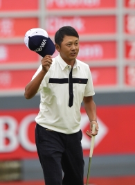 惜しくも3位タイに終わった岩田寛、初のWGCで大健闘(撮影:上山敬太)