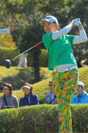 苦労人の前田陽子、最終日で逆転を狙う!(撮影:ALBA)