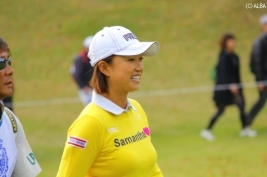 原江里菜、悲願のツアー2勝目なるか!?(撮影:ALBA)