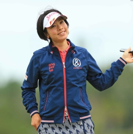 女王奪還を目指す森田。この日のプロアマ戦では珍しくバーディゼロだったという(撮影:米山聡明)