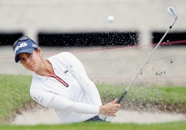 トップと2打差の3位に浮上したアサハラ・ムノス(Photo by Scott Halleran/Getty Images)