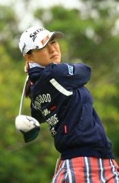 米ツアー3試合目で初の予選突破を目指す横峯(写真はダイキンオーキッドレディス)(撮影:福田文平)
