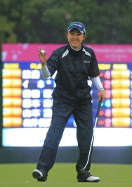 前田陽子、粘りのゴルフで2位Tでフィニッシュ!(撮影:岩本芳弘)