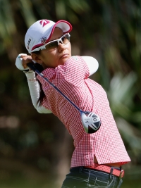 初代女王の宮里藍、好調のショットで上位発進!(Photo by Christian Petersen/Getty Images)
