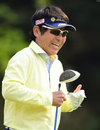 永久シードの尾崎直道は初日3アンダー(撮影:上山敬太)