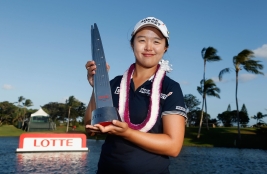キム・セヨン、ルーキーながら今季早くも2勝目 !(Photo by Christian Petersen/Getty Images)(撮影:ALBA)