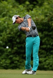 9アンダー・暫定16位につけている石川遼(Photo by Chris Graythen/Getty Images)