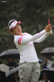 今季レギュラーツアー初登場の有村智恵!(写真はKKT杯バンテリンレディス)(撮影:ALBA)