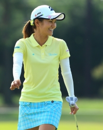 今季国内ツアーに初登場の宮里藍、初日は35位とまずまずのスタート!(撮影:福田文平)
