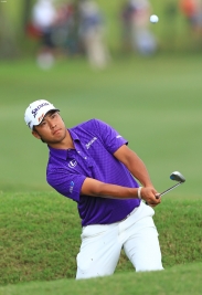 我慢のラウンドとなった松山英樹は27位タイから決勝ラウンドをスタートする(撮影:岩本芳弘)