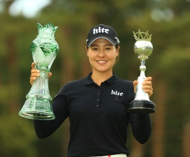 チョン・インジ、国内初参戦でメジャーV&大会最年少優勝記録更新(撮影:ALBA)