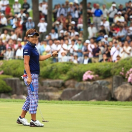 好調の成田美寿々!今季2勝目を果たし、賞金ランキングも5位に浮上した(撮影:米山聡明)