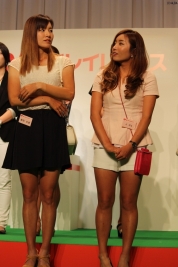 今季活躍中の藤田光里とイ・ボミ、話に華が咲いていた(提供:大会事務局)
