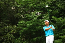 小田孔明は自己ベストスコアの“63”で一気にトップ10に!(撮影:ALBA)