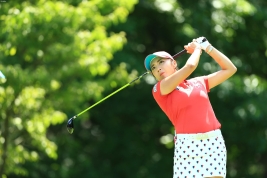 ディフェンディングチャンピオンのイ・ボミ!今大会に照準を合わせた彼女のプレーに注目だ!(撮影:福田文平)