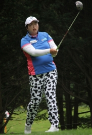 歴代覇者のフォン・シャンシャンが首位に上がってきた(撮影:ALBA)
