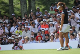 鈴木愛、今季2度目のプレーオフも敗れ、惜しくも2勝目ならず(撮影:ALBA)