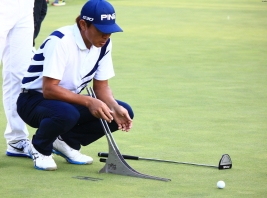 塚田が使用していた『THE PERFECT PUTTER』に他プロも注目!?(撮影:ALBA)