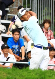 何とか凌いだ岩田、明日はスコアを伸ばせるか?(撮影:ALBA)