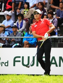 4打リードを持って最終日に臨む首位のキム・キョンテ!(撮影:ALBA)