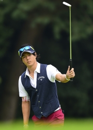 前週優勝の石川は終盤にスコアを落とし1アンダー(撮影:上山敬太)