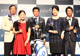 「ゼクシオナイン」の記者会見に出席した横峯さくら(撮影:ALBA)