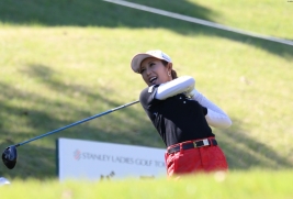 ホステス2年目の金田久美子、今年は結果が欲しい(撮影:ALBA)