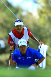 開幕戦を17位タイで終えた松山は世界ランク上位をキープ(撮影:福田文平)