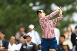 賞金ランキング5位の上田桃子!可能性がある限り、賞金女王はあきらめない(撮影:岩本芳弘)