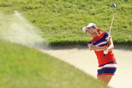 ボミ、ショットが復調し優勝を射程圏内に捉えたまま決勝Rへ(撮影:岩本芳弘)