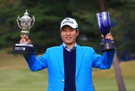 今大会2度目の勝利 ツアー通算10勝目を挙げた(撮影:ALBA)